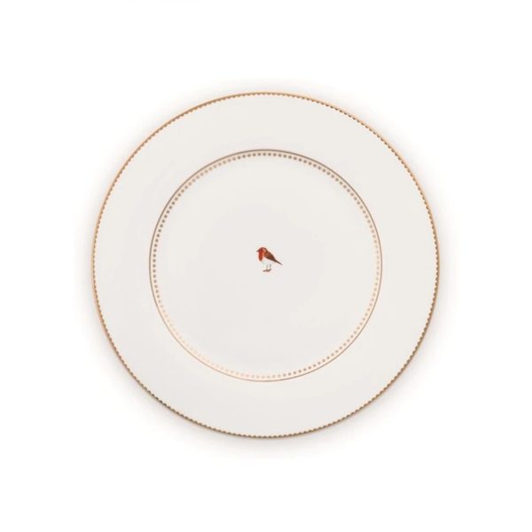 Pip Studio Love Birds Beyaz Porselen Pasta Tabağı 17 Cm
