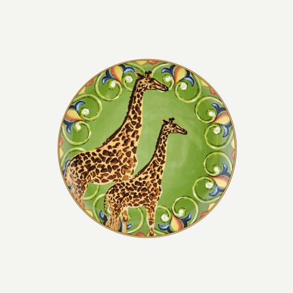 Chiara Alessi İl Giardino Zürafa Desenli Tabak – 21 Cm