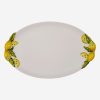 Edelweiss Italy Limoni Beyaz Seramik Servis Tabağı 32x20 Cm