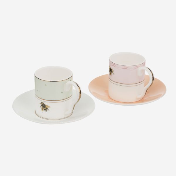 Yvonne Ellen Animals Pembe Porselen Kahve Fincan Seti 60 Ml