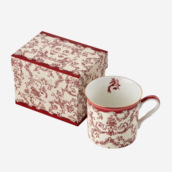 Chiara Alessi Flower Garden Kırmızı Porselen Kupa 300 Ml