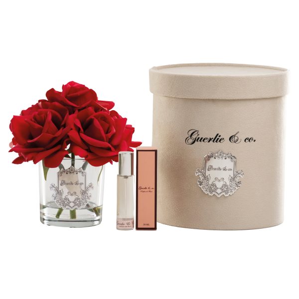 Kırmızı 5 Gül Gümüş