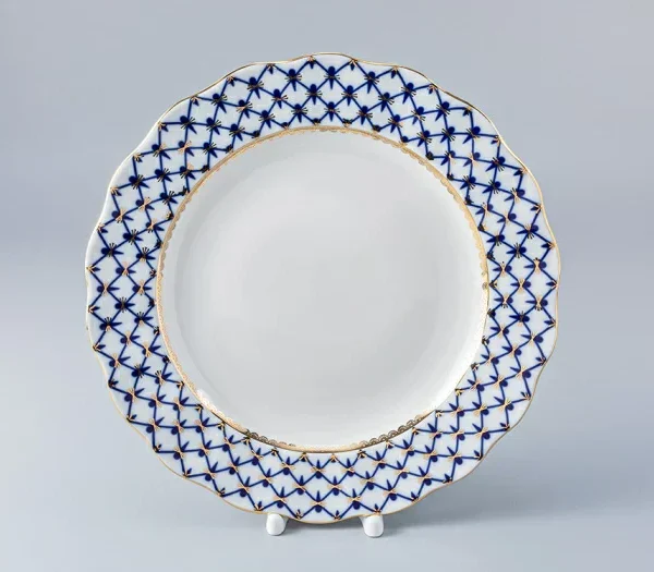 Imperial Porselen Cobalt Servis Tabağı Dalga Kenar 27 cm