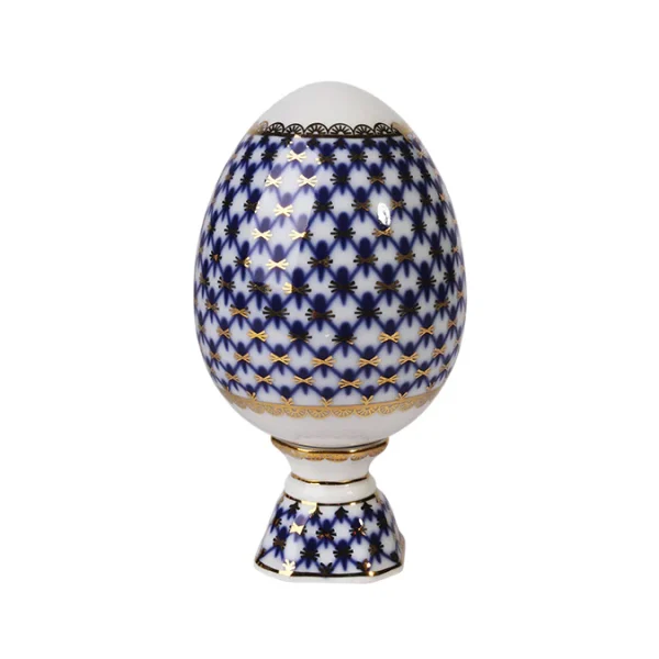 Imperial Porselen Cobalt Stantlı Yumurta 132 mm