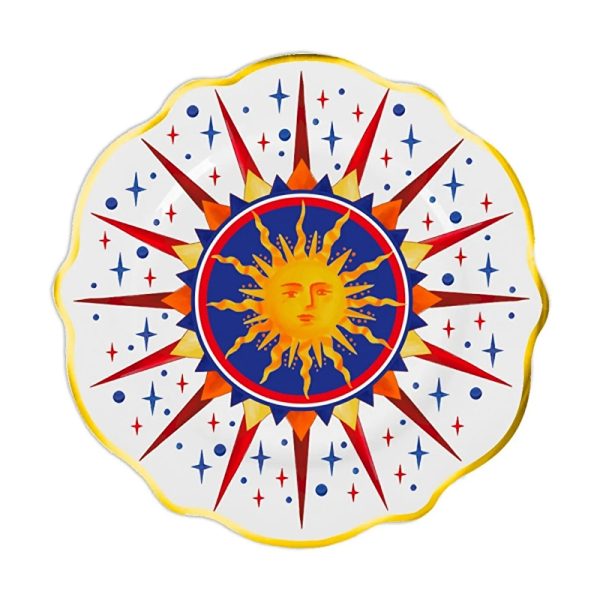 Baci Milano Dolce Vita 6'lı Sun Pasta Tabağı 21 cm Porselen