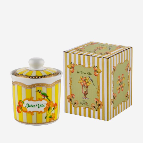 Lisa Minotti Puglia Sarı Porselen Saklama Kabı 300 Ml
